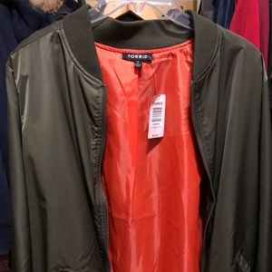 Nylon bomber jacket